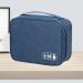 Digital Gadgets Storage Bag Separate Storage Adjustable Portable Data Cable Storage Bag for Home (Black) (Dark Blue) - Buy Online on GoSupps.com