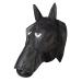 PFIFF 101013 Fly Mask Face Mask with Motif for Horses Fly Protection Black-Grey Pony/S