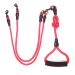 Double linen for 2 dogs dog leash 360 rotatable no dog leash without complications for small and medium -sized dogs removable padded adjustable traction line red 2