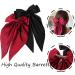 Thick Hair Clips Barrette Hairpin Silky Grosgrain Ribbon Hair Bow Tie Large Hair Clip Red Hair Accessories (Red) burgundy - Buy Online on GoSupps.com