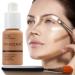 Glamza PHOERA Full Coverage Matte Foundation Concealer + Flat Face Brush (108 TAN) | Long Lasting, Brightening, Professional | UK Seller - Buy Online on GoSupps.com