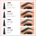 2024 New Magic Eyebrow Pencil 3D Waterproof Microblading Eyebrow Pencil Contouring Pen 4-Tipped Precise Brow Pen for Women and Girl (Dark Brown) - Buy Online on GoSupps.com