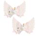 2 Pcs Hair Clips Unicorn Hair Bows PU Leather Alligator Clips for Toddler Girls Kids