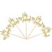 24 PCS Oh Baby Cupcake Toppers Birthday Party Cake Toppers Picks Baby Shower Cake Gold Glitter Decoration Supplies - Buy Online on GoSupps.com