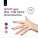 Beetles 4 Colors Purple Glitter Gel Nail Polish Set - Lilac Mauve Kit for DIY Manicure & Home Nail Decoration - Soak Off LED Lamp Gel Polish - Perfect Gifts for Women - Buy Online on GoSupps.com