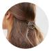 Yheakne Boho Circle Hair Clip Silver Hair Barrette Pin Vintage Round Barrette Hairclip Decorative Bobby Pin Geometric Hair Accessories for Women and Girls (Silver)