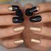 24pcs Oval Glitter Short Full Coverage Press-On Nails Set | Removable False Nails with Adhesive Sticker - International Shipping Available - Buy Online on GoSupps.com