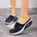 Women's Orthopedic Diabetic Slip-On Walking Shoes - Air Cushion Mesh Breathable with Arch Support, Comfort Wedge Slippers (Black 10) - Buy Online on GoSupps.com