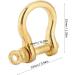 Hztyyier 10mm 2Pcs Pure Brass D-Ring Shackle Screw Pin Anchor Bow Shackle for KeyHook - Buy Online on GoSupps.com