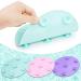 Silicone Makeup Brush Cleaner Mat - Large Size with Suction Cup (Green) - Buy Online on GoSupps.com