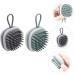 WOONEKY Silicone Shampoo Comb Set - 2 Pack Scalp Brushes for Effortless Hair Washing & Scalp Care - Buy Online on GoSupps.com