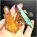 2pcs Beautiful Aura Crystal Cluster Angel Aura Titanium Quartz Crystal Stunning Rainbow Specimen Minerals s Stone Crystal Reiki - Buy Online on GoSupps.com