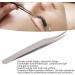 Precision Silver Stainless Steel Makeup Tools | Curved Tweezers for False Eyelashes | International Shipping - Buy Online on GoSupps.com