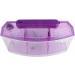 Aquarium Fish Tank Transparent Aquarium Fish Tank LED Acrylic Three Divisions Breeding Isolation Box for Small Fishes Mini Breeding Fish Tank (Purple) - Buy Online on GoSupps.com