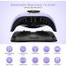 168W UV LED Nail Lamp with Timer Setting and Auto Sensor for Gel Nail Polish - Professional Salon Curing Lamp with Portable Handle and Digital Display - Fingernail and Toenail UV Dryer Machine in Blue - Buy Online on GoSupps.com