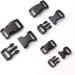 60pcs Black Plastic Contoured Side Release Buckles for Paracord Bracelets - 5/8, 1/2, and 3/8 inch (20 Each) - Durable Buckles for DIY Projects - Buy Online on GoSupps.com