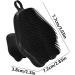 Silicone Face Scrubber Exfoliator - Silicone Face Scrubber Exfoliator with Handle Silicone Face Scrub Facial Cleansing Rubber Face Exfoliator Brush for Delicate Cleaning Black - Buy Online on GoSupps.com