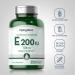 Piping Rock Vitamin E 200 IU Softgels - 250 Capsules | High-Potency Non-GMO Gluten Free Supplement - Buy Online on GoSupps.com