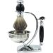 Premium Razor Holder Set - Luxury Shaving Stand & Accessories for Men | Double Blazing Razor & Soap Shell | Perfect Gift - 9.5x15cm Silver - Buy Online on GoSupps.com