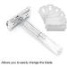 Buy Professional Men's Alloy Scraper | Portable Blade-Free Hairdressing Tool - Sluffs (Silver) - Buy Online on GoSupps.com