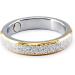 ENERGETIX 4YOU Elegant Designer Bicolor Magnetring 206 - Diamond Dust Partner & Wedding Ring Size 16-21 | Bestselling Engagement Ring - Buy Online on GoSupps.com
