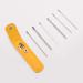 Nauze 6Pcs Stainless Steel Ear Wax Removal Kit - Reusable Metal Ear Cleaner for Children and Adults | Portable Bag Included (Yellow) - Buy Online on GoSupps.com