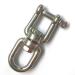 JingYi Marine Mooring Stainless Steel 316 Jaw and Eye Swivel Ring Choose from 1/4" to 1/2",Silver Tone 3/8 inch