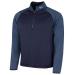 Callaway Golf Men's 1/4 Zip Waffle Two-Tone Sport Midlayer Sweater S Peacoat