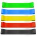 Resistance Bands Resistance Loop Exercise Bands Skin-Friendly Resistance Fitness Exercise Loop Bands with 5 Different Resistance Levels for Home Gym Yoga Training (5-Piece Set)