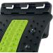 Verdant Touch Back Massage Device - Adjustable Lumbar Cracker Stretcher | 4-Level Spine Deck in Green & Black for Ultimate Back Pain Relief - Buy Online on GoSupps.com