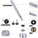 Glarks 120-Piece Stainless Steel Marine Grade Snap Button Fastener Kit with Setting Tool - Black | 40 Sets | Boat Cover Upholstery Hardware - Buy Online on GoSupps.com