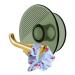 Geruwam connector hook - cable plug organizer socket holder - toothbrush and razor holder for the shower drill -free self -adhesive storage hook for razors coat towel robe translucent green