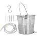 2L Enema Bucket Set | Stainless Steel Hose & Nozzle Tip | Colon Detox Cleanse | International Shipping - Buy Online on GoSupps.com