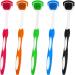 SAMOKA Tongue Brush 5 PCS Tongue Scraper Tongue Cleaner Tongue Scraper Brush Tongue Cleaner Brush Tongue Brushes Helps Fight Bad Breath Suitable for Adults and Children