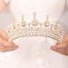 JWICOS Gold Crystal Queen Crown for Women - Rhinestone Tiara for Wedding, Pageant, Prom & Birthday Party - Buy Online on GoSupps.com