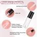 Molain 10-Piece Refillable Clear Lip Gloss Tubes - Empty Cosmetic Containers for Makeup (Black) - Buy Online on GoSupps.com
