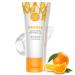 Orange Face Exfoliator Gel Vitamin C Exfoliating Face Scrub Mild Deep Cleansing Exfoliating Face Wash Orange Exfoliating Whitening Gel Scrub Face Body Brigtening Skin (1)