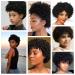 Ifly Afro Wig - Brazilian Human Curly Wig for Black Women | Short 6 Kinky Curly Real Hair Wigs - Buy Online on GoSupps.com