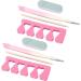 Straight Nail Tweezers Effective Grinding Bar Manicure Pliers Clippers with Finger Separator for Professional Household - Buy Online on GoSupps.com