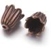 Craftdady Red Copper Flower Spacer Bead Caps 10x10mm - 20pcs, Tibetan Metal Floral Cone End Caps for Jewelry Making - Buy Online on GoSupps.com