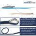 Premium Navy Anchor Rope - 3/8 x 100' Solid Braid MFP Boat Rope with Stainless Steel Thimble | Quality Marine Rope and Boat Accessories - Buy Online on GoSupps.com