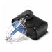 Iynwbjts foldable reading glasses anti-blue light reading glasses double usage wide and close dual-use men and women old light high-end (color: silver frame size: 2.50) 2.50 silver frame