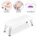 Professional Non-Slip Nail Arm Rest Cushion - White Microfiber Leather - Buy Online on GoSupps.com