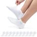 Puliou 10 pairs of sneakers socks men women short half socks cotton sports socks breathable running socks short running hiking socks 39-42 white