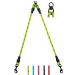 DDSCOLOUR Double Dog Leash Coupler No Tangle 360 Swivel Reflective Double Lead Dual Two Dog Lead Splitter fo Fits Small Medium Large Dogs 30 inch(Diameter:0.8-1.2cm) Green 0.5"(1.2cm) Green