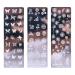 Lurrose 6-Piece Nail Stamping Plates - DIY Stainless Steel Nail Art Templates with Butterflies & Flowers | Perfect for Girls & Women - Buy Online on GoSupps.com