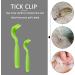 3-Piece Stainless Steel Lice Comb Set with Tick Clips - Pet Grooming Comb for Lice Removal (Green) - Buy Online on GoSupps.com