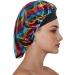 Satin Black Extra Large Bonnet Caps for Women and Girls - Pack of 2 - Buy Online on GoSupps.com