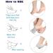 6 Pcs Silicone Heel Protectors for Fast Pain Relief - Men & Women - (Skin Color) - Buy Online on GoSupps.com