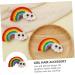 FRCOLOR 3 Pairs Rainbow Barrettes Braiding Hair Accessories Girl Hair Clips Hair Clips for Kids Cotton Rainbow Pendant Snap Side Clamp Rainbow Earring Ornaments Girl Hair Decor The Clouds - Buy Online on GoSupps.com